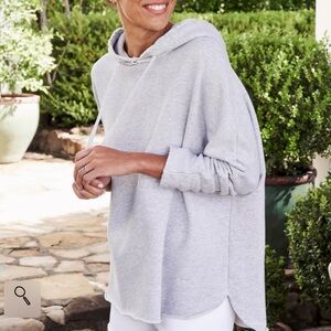 Frank & Eileen Kane Capelet Hoodie Triple Fleeve Gray Melange sz M